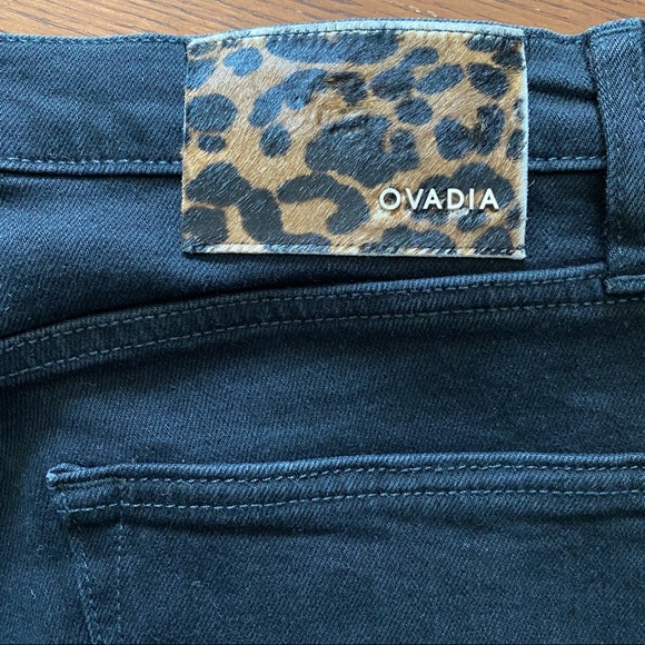 Ovadia New York Mens High Rise Skinny 001 Size 34 Black Denim - Picture 8 of 13